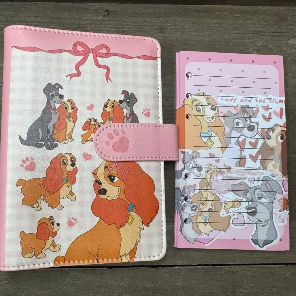 Lady and Tramp A6 6 Ring Binder & Paper